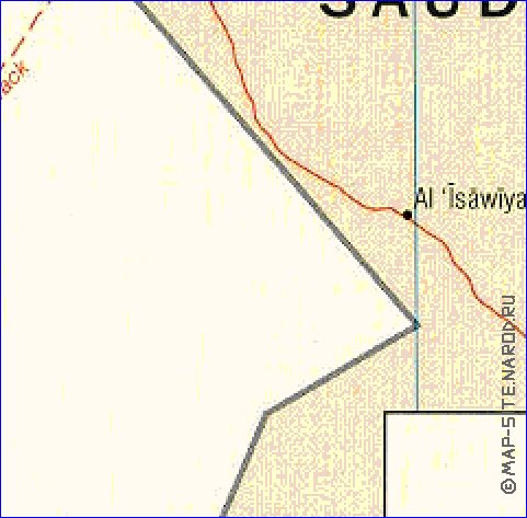 Administrativa mapa de Jordania