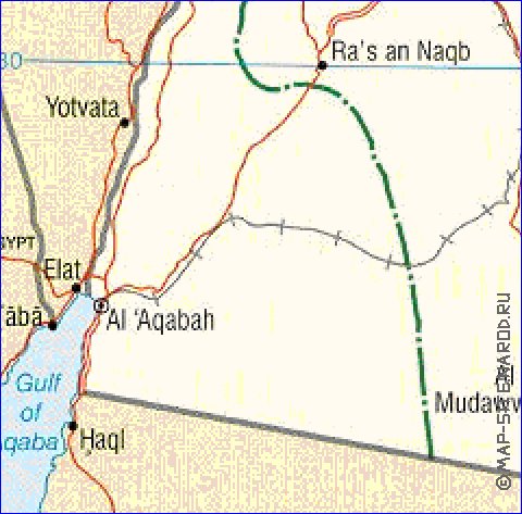 Administratives carte de Jordanie