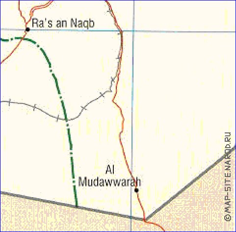 Administrativa mapa de Jordania