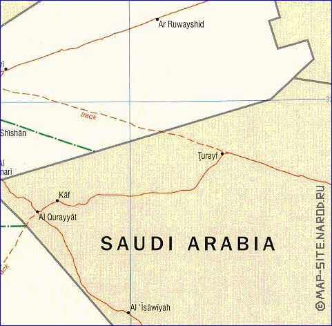 Administratives carte de Jordanie