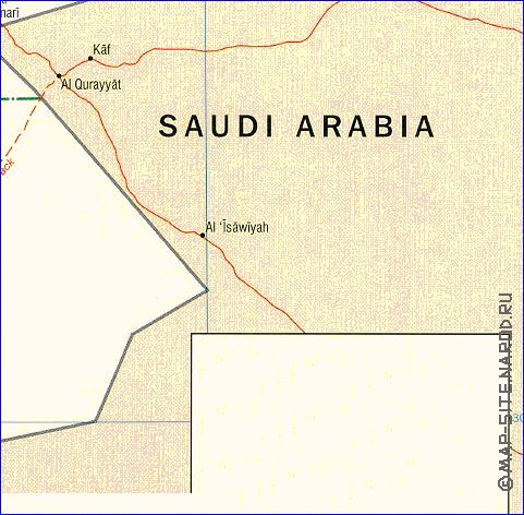 Administrativa mapa de Jordania