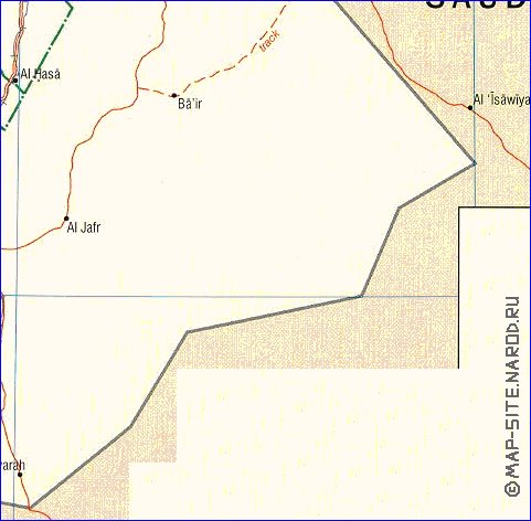 Administratives carte de Jordanie