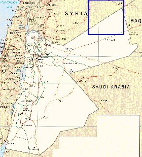 Administratives carte de Jordanie