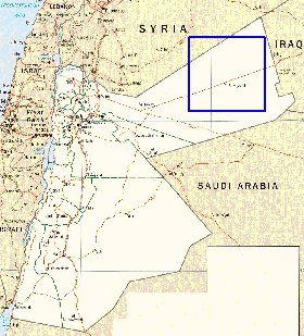 Administratives carte de Jordanie