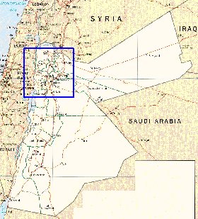 Administratives carte de Jordanie