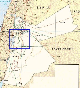 Administratives carte de Jordanie