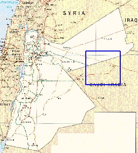 Administratives carte de Jordanie