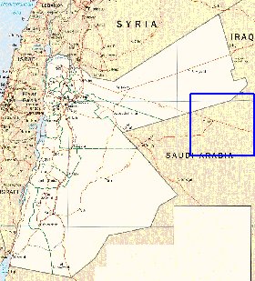 Administratives carte de Jordanie