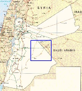 Administratives carte de Jordanie