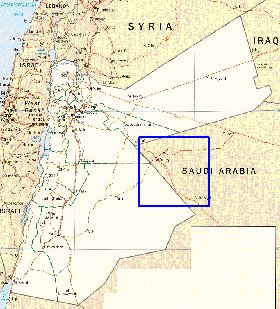 Administratives carte de Jordanie