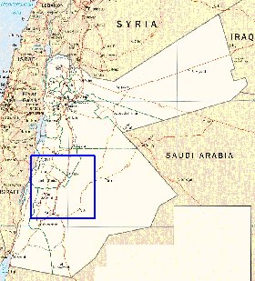 Administratives carte de Jordanie