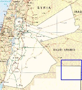 Administratives carte de Jordanie