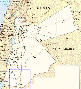 Administrativa mapa de Jordania