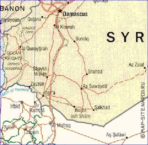 Administratives carte de Jordanie