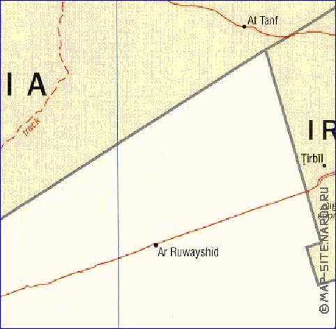 Administratives carte de Jordanie