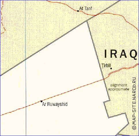 Administrativa mapa de Jordania