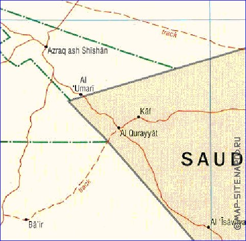 Administratives carte de Jordanie