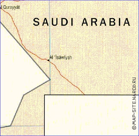 Administratives carte de Jordanie