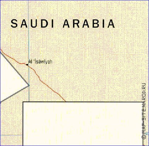 Administrativa mapa de Jordania