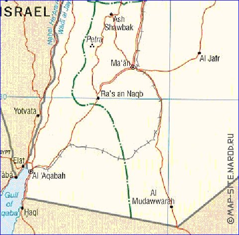 Administratives carte de Jordanie