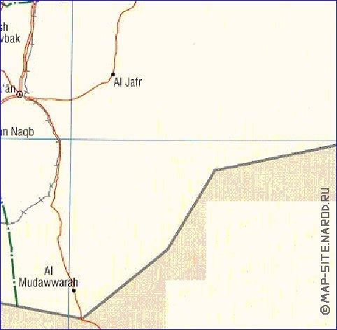 Administrativa mapa de Jordania