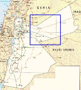 Administratives carte de Jordanie