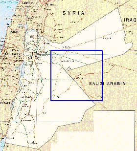 Administratives carte de Jordanie