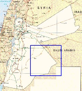 Administrativa mapa de Jordania