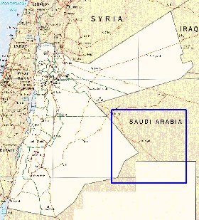 Administratives carte de Jordanie