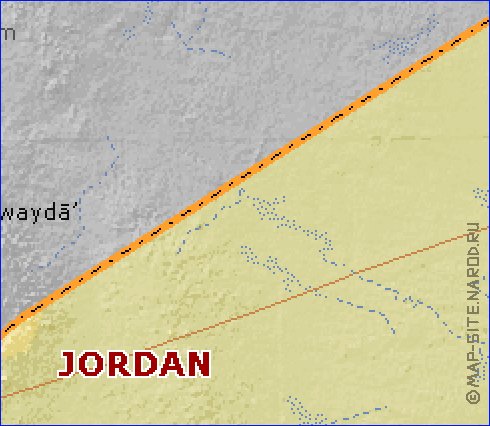 Fisica mapa de Jordania