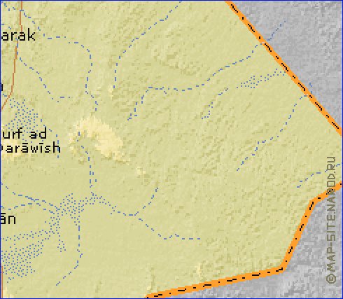 Fisica mapa de Jordania