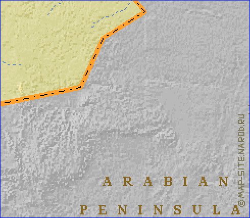 Fisica mapa de Jordania