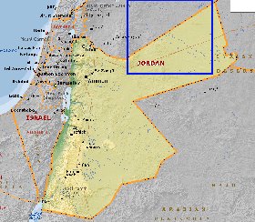 Fisica mapa de Jordania