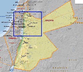 Fisica mapa de Jordania