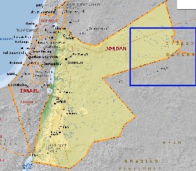 Fisica mapa de Jordania