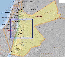 Fisica mapa de Jordania