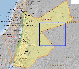 Fisica mapa de Jordania