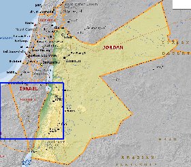 Fisica mapa de Jordania