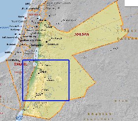 Fisica mapa de Jordania