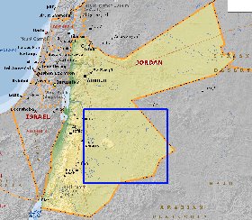 Fisica mapa de Jordania