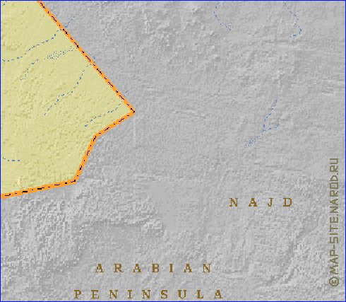 Fisica mapa de Jordania