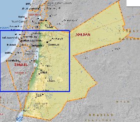 Fisica mapa de Jordania