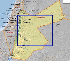 Fisica mapa de Jordania