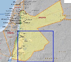 Fisica mapa de Jordania