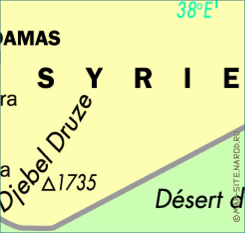 carte de Jordanie