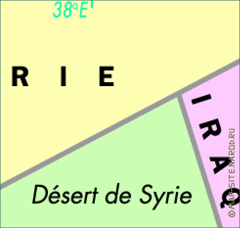 mapa de Jordania em frances