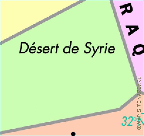 mapa de Jordania em frances