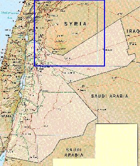 mapa de Jordania