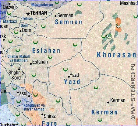 Administratives carte de Iran