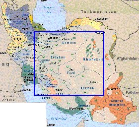 Administratives carte de Iran